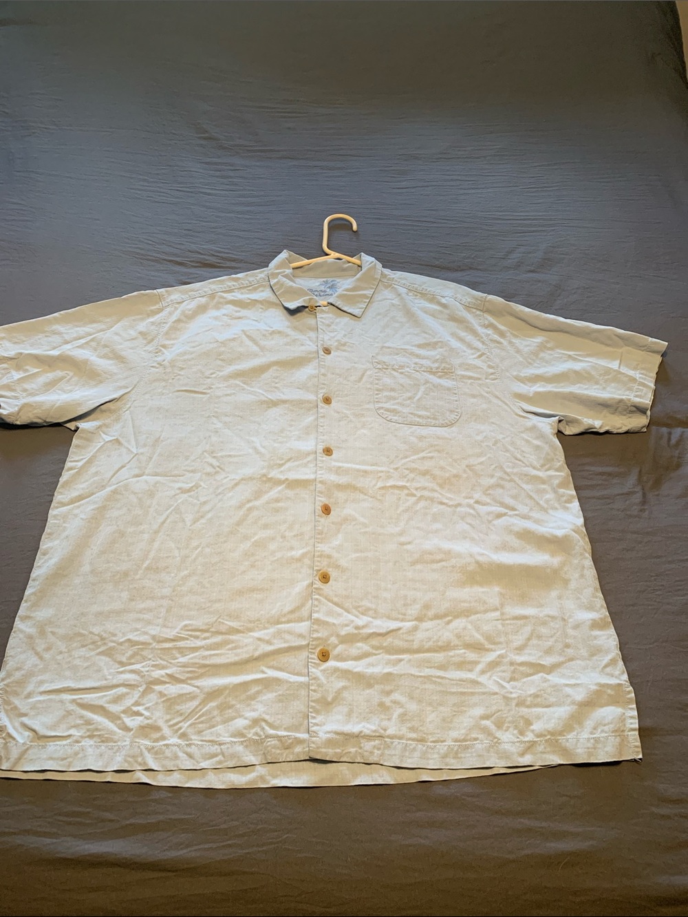 Tommy Bahama Light Blue Short-Sleeve Button-Down